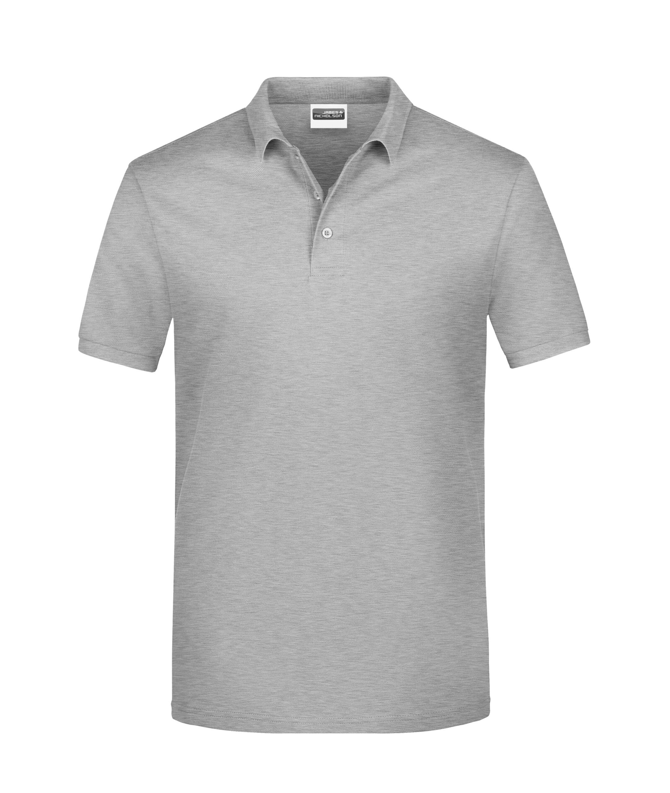 Tricou POLO Basic- grey heather