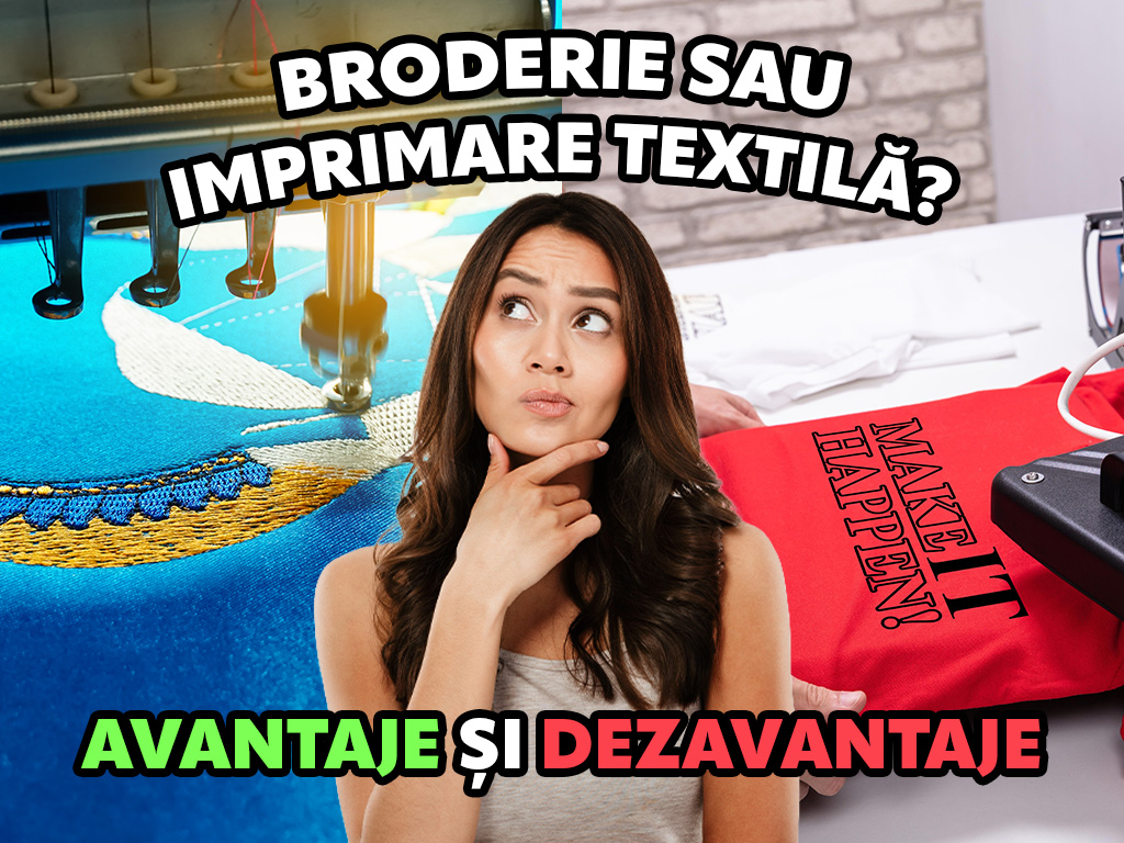 Articol Brandita: Broderie vs. Imprimare textila
